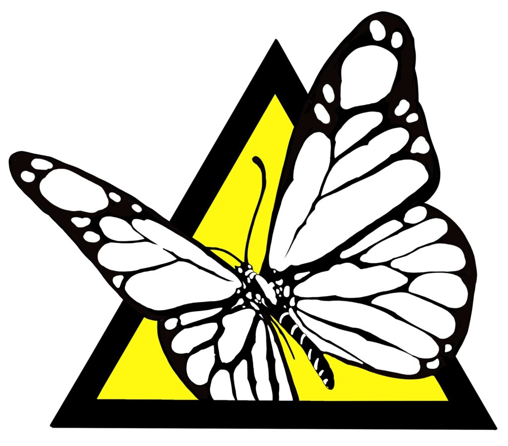 Lebensfreudiger Schmetterling